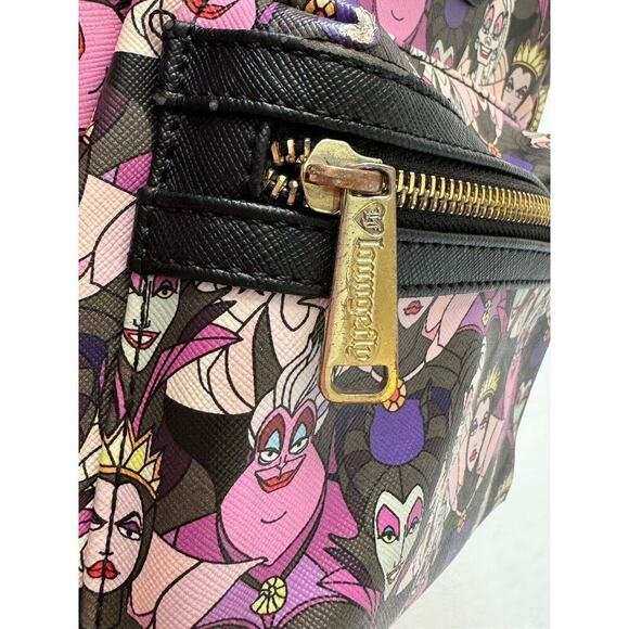 DISNEY LOUNGEFLY Villains Mini Backpack Ursula Cruella Maleficent Evil Queen Bag main image 13